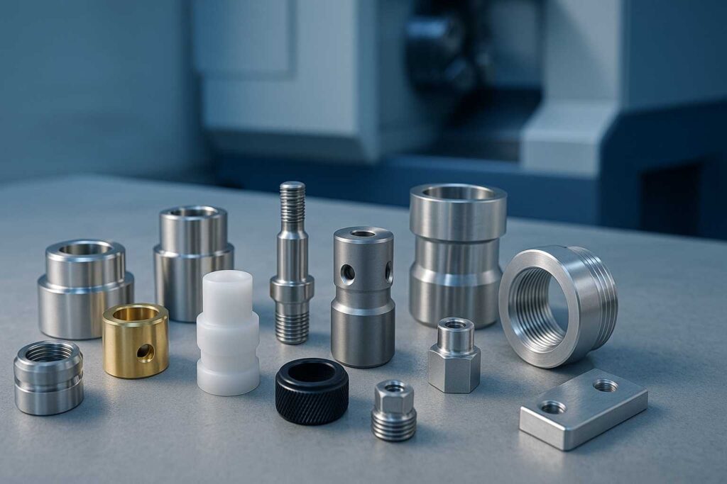 Produkte: Drehteile und Dreh-/Frästeile kombiniert (Stabmaterial von Ø 3 – 65 mm, Futterteile bis Ø 200 mm), Schweißbaugruppen, WIG-Schweißen mit APS-Vorrichtungen und Bolzenschweißgeräte, Fertigung und Montage von Baugruppen, Einsatz von Robotik ab Mengen von ca. 5000 Stück, Materialien: Edelstähle (V2A u. V4A), Titan Grade I-III, Wolfram, Hastelloy, Aluminium (alle Legierungen) , Messing/Bronze und Kunststoffe, Oberflächenveredelung nach Ihren Wünschen (u.a. eloxieren, brünieren, elektropolieren, vergolden etc.)